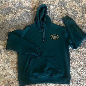 RVCA Men's Dark Teal Hoodie Sweater